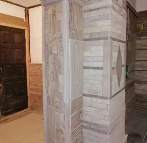 Облицовка колонн камнем